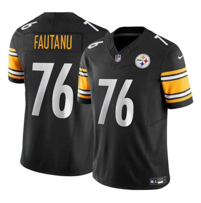Youth Pittsburgh Steelers #76 Troy Fautanu Black 2024 Draft F.U.S.E. Vapor Untouchable Limited Stitched Jersey Dzhi->youth nfl jersey->Youth Jersey